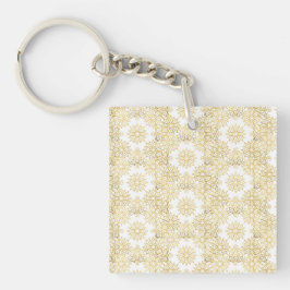 Elegant Lyx Guld Blommig Mandala Mönster