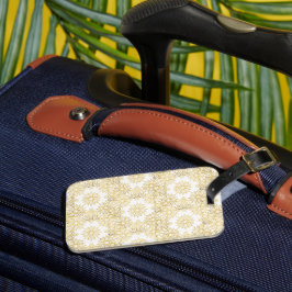 Elegant Lyx Guld Blommig Mandala Mönster Bagagebricka