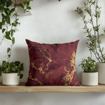 Elegant Lyx Modern Burgunder Guld Marmor