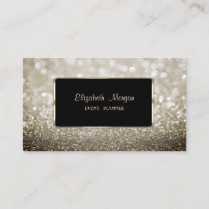 Elegant Lyx, Modern, Glittrande Bokeh Visitkort