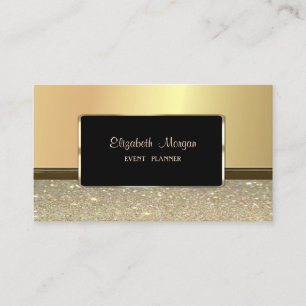 Elegant Lyx Stilfull, Falskt Guld Glitter Visitkort