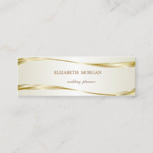 Elegant Lyx Stilfull ,Guld Mini Visitkort
