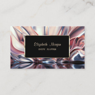 Elegant Lyx Stilfull Guld Ram Abstrakt Visitkort