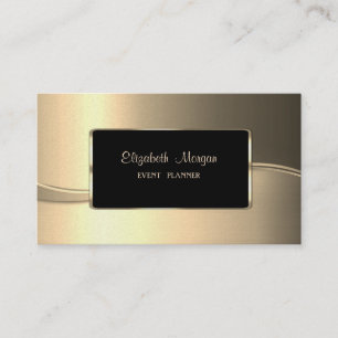 Elegant Lyx Stilfull, Guld, Ram Visitkort