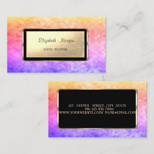 Elegant Lyx Stilfull,Ombre Pailletter,Svart Ram Visitkort