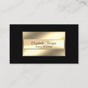 Elegant Lyx Stilfull, Svart, Ram Visitkort