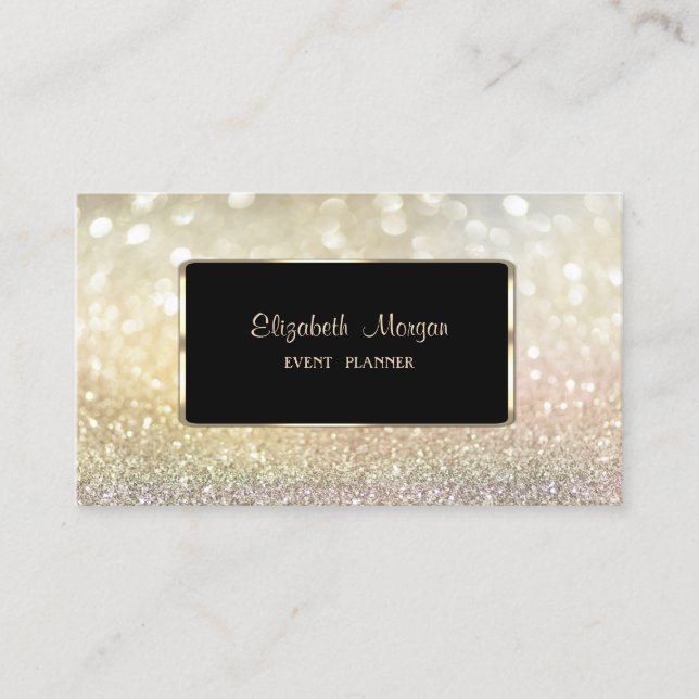 Elegant Lyx Stilren,Modern Bokeh Visitkort (Framsida)