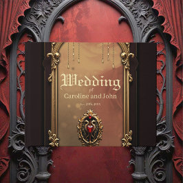 Elegant lyxigt hjärtemblem. gästböcker