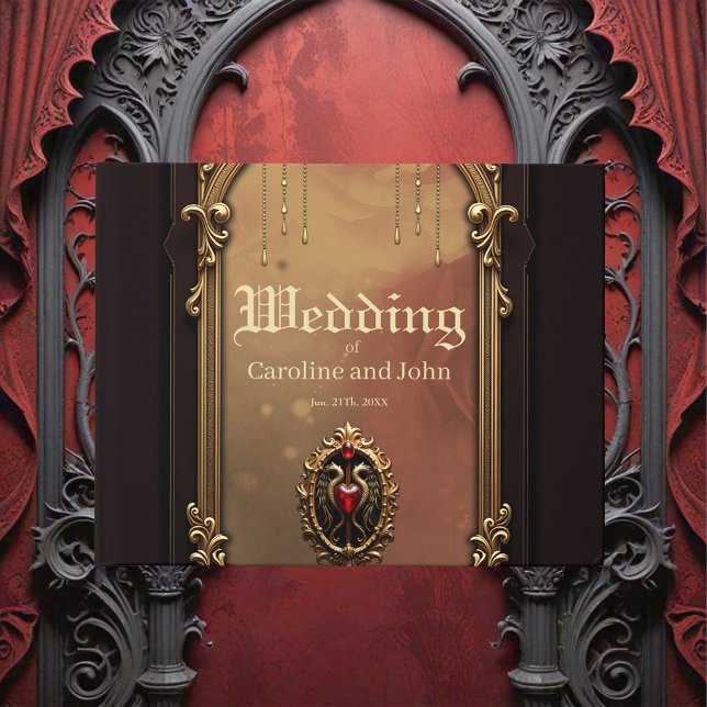 Elegant lyxigt hjärtemblem. gästböcker (Skapare uppladdad)