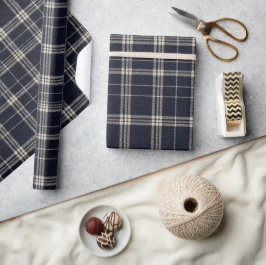 Elegant lyxrutigt rutmönstrat julinpackningspapper presentpapper