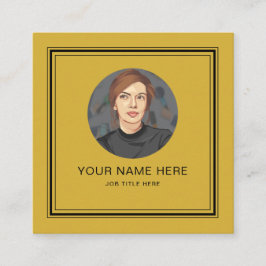 Elegant M Guld Telefonkort med svart skript