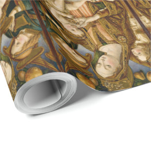 Elegant Madonna Jesus Kristusänglar Presentpapper
