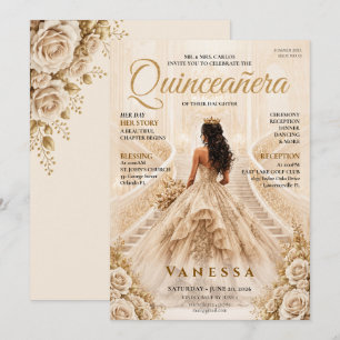Elegant Magasin Omslag Quinceanera Inbjudan