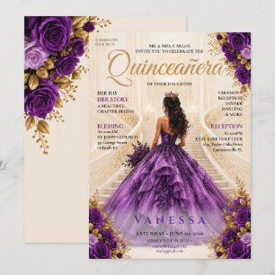 Elegant Magasin Omslag Quinceanera Inbjudan