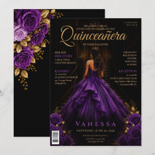 Elegant Magasin Omslag Quinceanera Inbjudan
