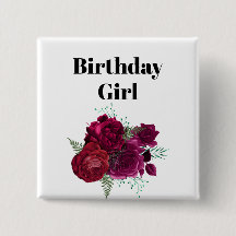 Elegant Magenta Blommigt Ro Bouquet Birthday Girl