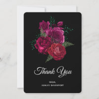 Elegant Magenta Ro Blommigt Bouquet Tack