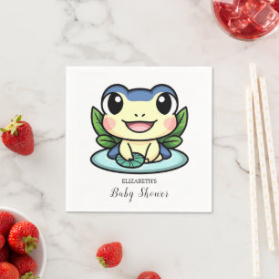 Elegant Magic Frog Baby Shower Pappersservett