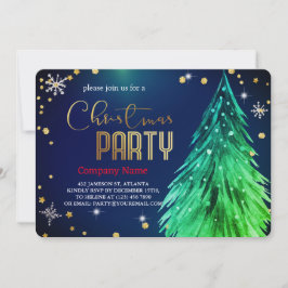Elegant Magical Christmas Pines Festive Inbjudningar