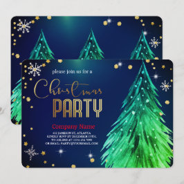 Elegant Magical Christmas Pines Festive Inbjudningar