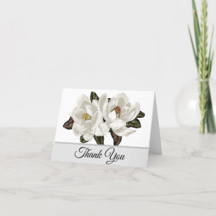 Elegant Magnolia-blommar Tack Kort