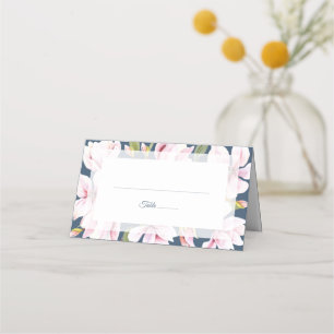 Elegant Magnolia Bröllop Bord Placeringskort