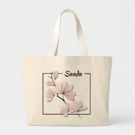 Elegant Magnolia Canvas Väskan Jumbo Tygkasse