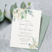 Elegant Magnolia Eucalyptus Bröllop Detail och