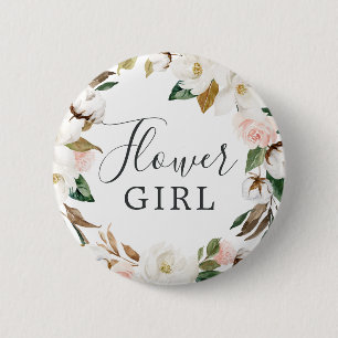 Elegant Magnolia Flower Girl Möhippa Knapp