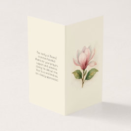 Elegant Magnolia Funeral Order Program Kort