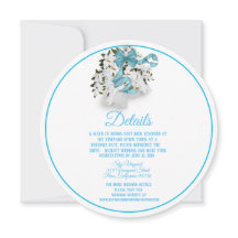 Elegant Magnolia Round Bröllop Klockor