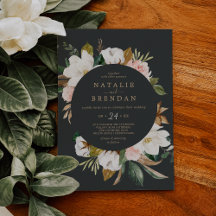 Elegant Magnolia | Svartvit Avslappnad Bröllop
