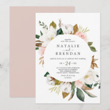 Elegant Magnolia | Vita och  Avslappnaden Bröllop