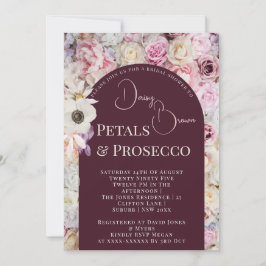 Elegant Mahogany Blommigt Arch Summer Möhippa Inbjudningar