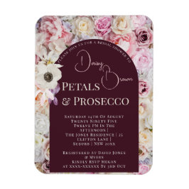 Elegant Mahogany Blommigt Arch Summer Möhippa Magnet