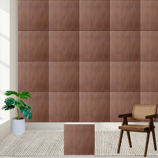 Elegant Mahogany Wood Grain - Brown Wooden Kakelplatta