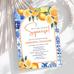 Elegant Main Squeeze Citrus Summer Möhippa Inbjudningar