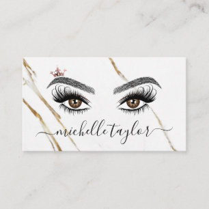 Elegant Makeup-artist Beauty Lash Extension öga Visitkort