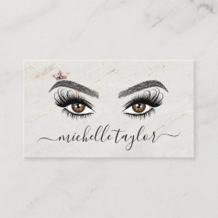 Elegant Makeup-artist Beauty Lash Extension öga Visitkort