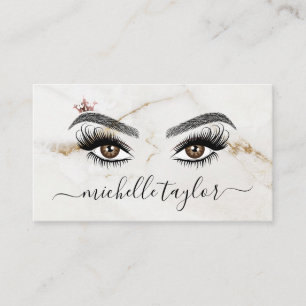 Elegant Makeup-artist Beauty Lash Extension öga Visitkort