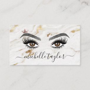 Elegant Makeup-artist Beauty Lash Extension öga Visitkort