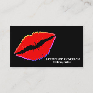 Elegant Makeup Artist Cosmetolog Cosmetology Visitkort