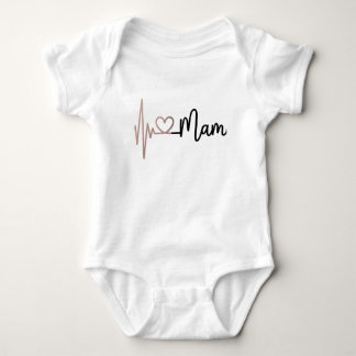 Elegant Mama Heartbeat EKG Puls Liv T-Shirt