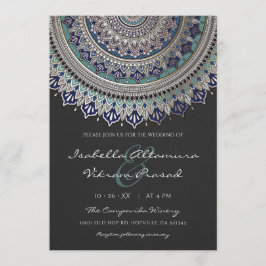 Elegant Mandala bröllopsinbjudningar Inbjudningar