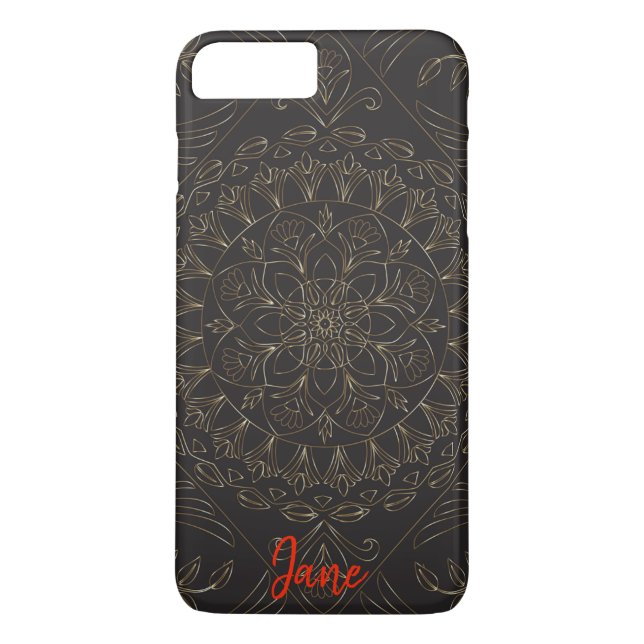 Elegant Mandala-design Case-Mate iPhone Skal (Baksida)
