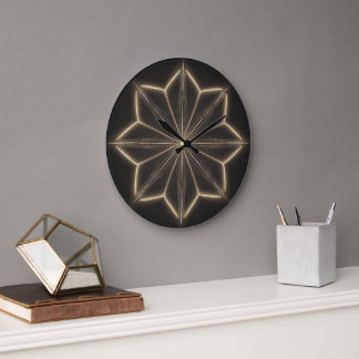 Elegant mandala-design väggklocka