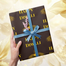 Elegant mandala diya guld diwali anpassningsbar te