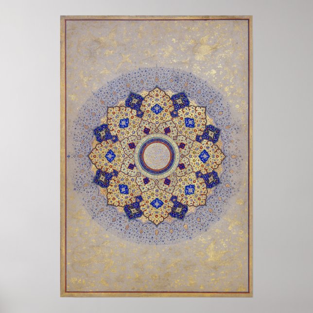 Elegant Mandala Flower Design Poster (Framsidan)