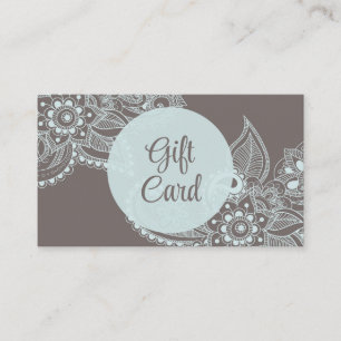 Elegant Mandala Gift Card Visitkort