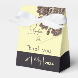 Elegant Mandala-Inspired Bröllop Presentaskar